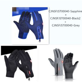 Outdoor Waterproof Gloves Touch Screen Windproof Riding Zipper Sports Winter Warm Fleece Mountaineering Gloves (Option: 3pcs a Set-XL-Zipper) Outdoor Waterproof Gloves Touch Screen Windproof Riding Zipper Sports Winter Warm Fleece Mountaineering Gloves (Option: 3pcs a Set-XL-Zipper)