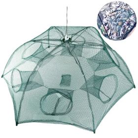 Fishing Trap Net Portable Folded Fishing Bait Trap Shrimp Minnow Crab Bait Net (Option: Green) Fishing Trap Net Portable Folded Fishing Bait Trap Shrimp Minnow Crab Bait Net (Option: Green)