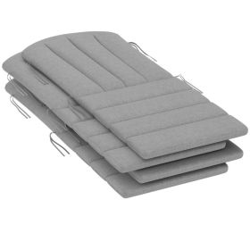 Set of 4 Outdoor Chair Cushions, High Back Adirondack Chair Cushion with Ties, High-Density Foam, Gray (Option: Gray-520x360x180 mm) Set of 4 Outdoor Chair Cushions, High Back Adirondack Chair Cushion with Ties, High-Density Foam, Gray (Option: Gray-520x360x180 mm)